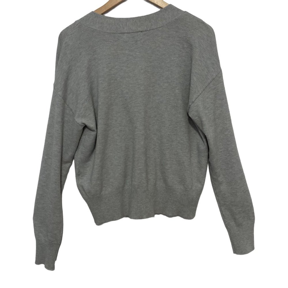 STYLE & CO Cropped Button gray Cardigan size varius casual NWT - Picture 3 of 9